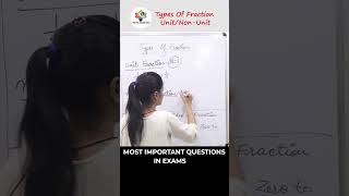 Types of Fraction Unit NonUnit  Easiest Way 🔥shorts maths tipsandtrick youtubeshorts viral [upl. by Marvella447]