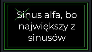 Trygonometria  zadanie z tożsamości trygonometycznych  Oblicz tangens konta alfa  rozwiązanie [upl. by Siduhey]