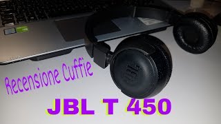 Recensione JBL T450BT Cuffie Sovraurali Bluetooth [upl. by Asiulana103]