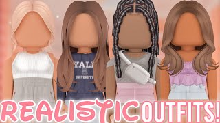 ROBLOX REALISTIC OUTFITS WITH CODES  LINKS  BLOXBURG BROOKHAVEN BERRY AVENUE [upl. by Elagibba]