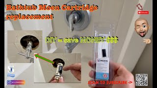 BathtubShower MOEN cartridge replacement Moen 12221224 [upl. by Lazar]