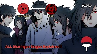 All Stages of Sharingan Explained in Tamilnaruto narutotamil borutotamil boruto narutoshippuden [upl. by Nnylrefinnej601]