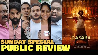 Dasara Hindi PUBLIC REVIEW  Sunday Special  Nani Keerthy Suresh Dheekshith Shetty [upl. by Milson]