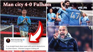 Football fans Reaction to Fulham 04 Manchester city  Fulham vs Manchester city  Gvardiol [upl. by Corvese]