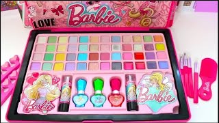 How to use Barbie Makeup💄Deluxe Makeup Cosmetic Set💄 [upl. by Netloc513]