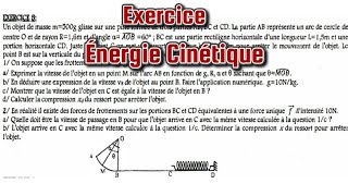 Exercice 2 Énergie Cinétique 1ereS [upl. by Colin]