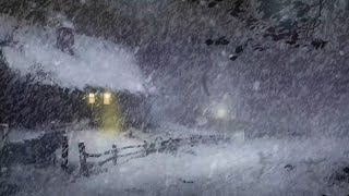 Loud Blizzard Winter Storm amp Wind Sounds for Deep Sleep Relaxing┇Winter Ambience┇Snow Storm [upl. by Neelyt]