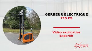 Gerbeur électrique en porte à faux 1500 kg OMG  715 FS [upl. by Conger]