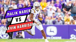 Settling the Marvin Harrison Jr vs Malik Nabers debate [upl. by Aysab]