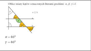 Obliczanie miar kątów w trójkącie i trapezie [upl. by Assiron]