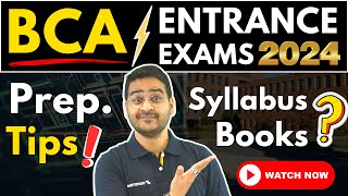 💥All About BCA Entrance Exams 2024 BCA Syllabus Best Books Tips BCA BCA2024 BCAEntranceExams [upl. by Blanch]