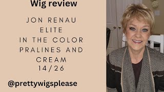 Wig review Jon Renau ELITE in the color Pralines and cream Cute basic cap [upl. by Dnomyad]