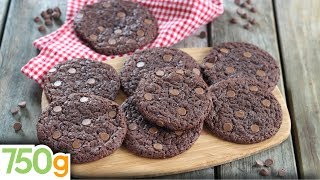 Recette de Cookies tout chocolat  750g [upl. by Eiramnna]